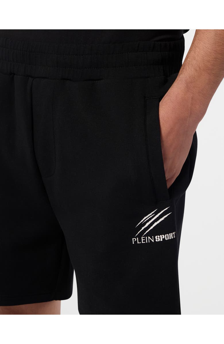 PLEIN SPORT Pique Jogging Shorts Icon Men, Alternate, color, Black