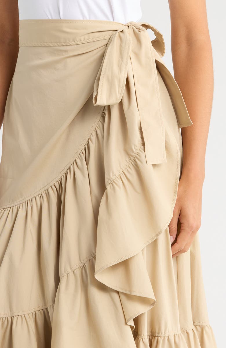 Cinq à Sept Mahlia Midi Dress, Alternate, color, White/ Khaki