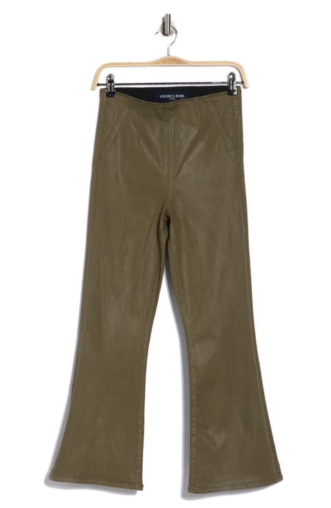 Carson Off-Duty High Waist Ankle Flare Jeans (Army High Gloss)