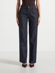 Manière De Voir Florence Denim High Rise Straight Leg Jeans