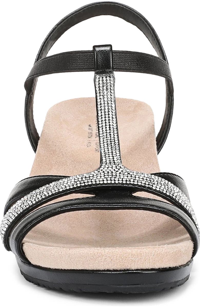 LifeStride Mimosa Slingback Platform Wedge Sandal, Alternate, color, Black