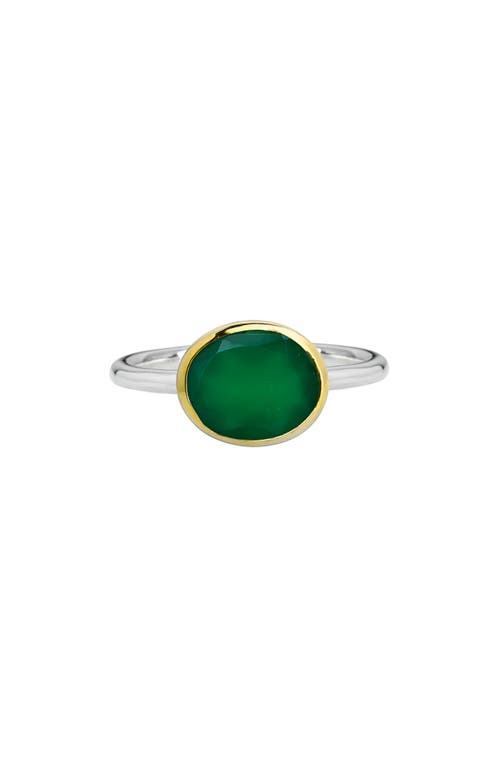 Ys Gems Green Onyx Ring In Green