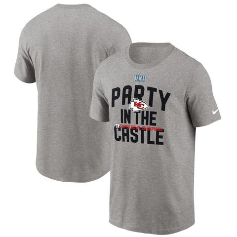 Men's Nike Heather Gray Kansas City Chiefs Super Bowl LVII Champions Celebration Parade T-Shirt