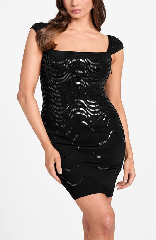 Marciano Larissa Beaded Minidress In Black