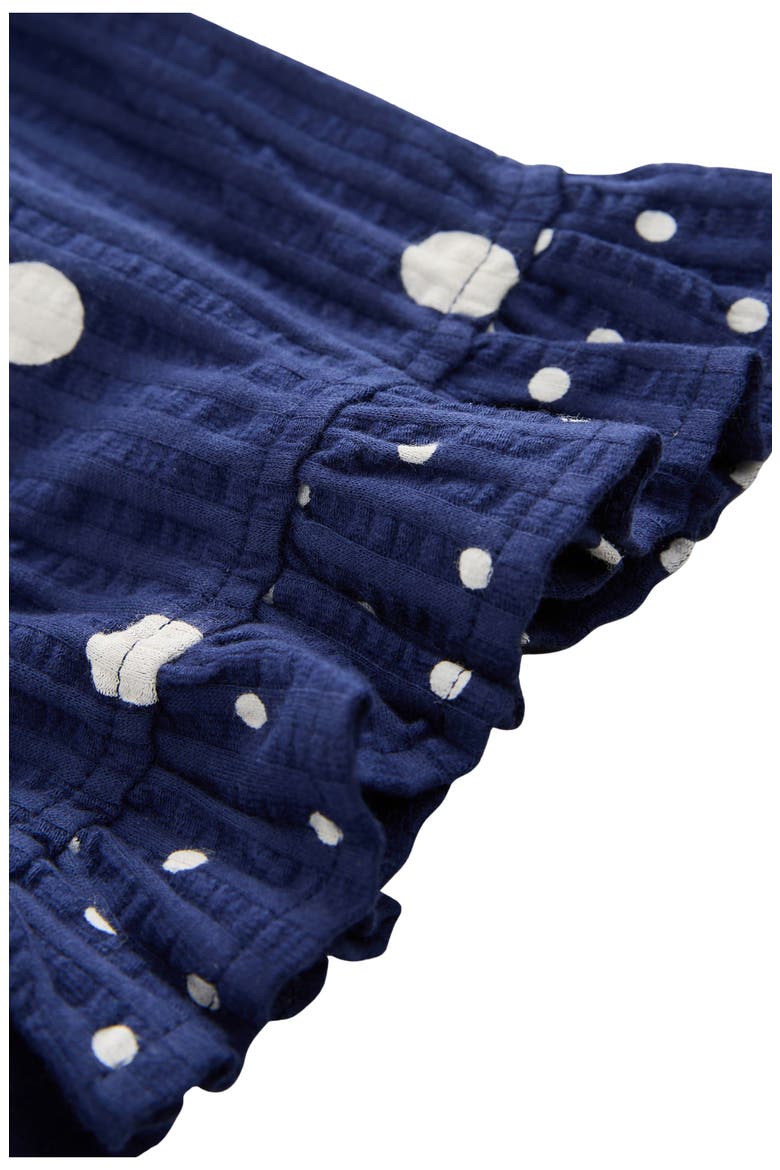 Kids' Polka Dot Peplum Top & Shorts Set, Alternate, color, BLUE