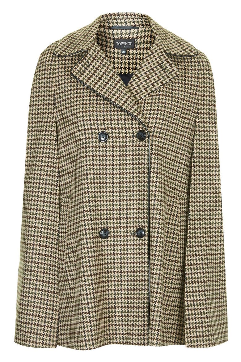 Double Breasted Heritage Cape, Alternate, color, STONE