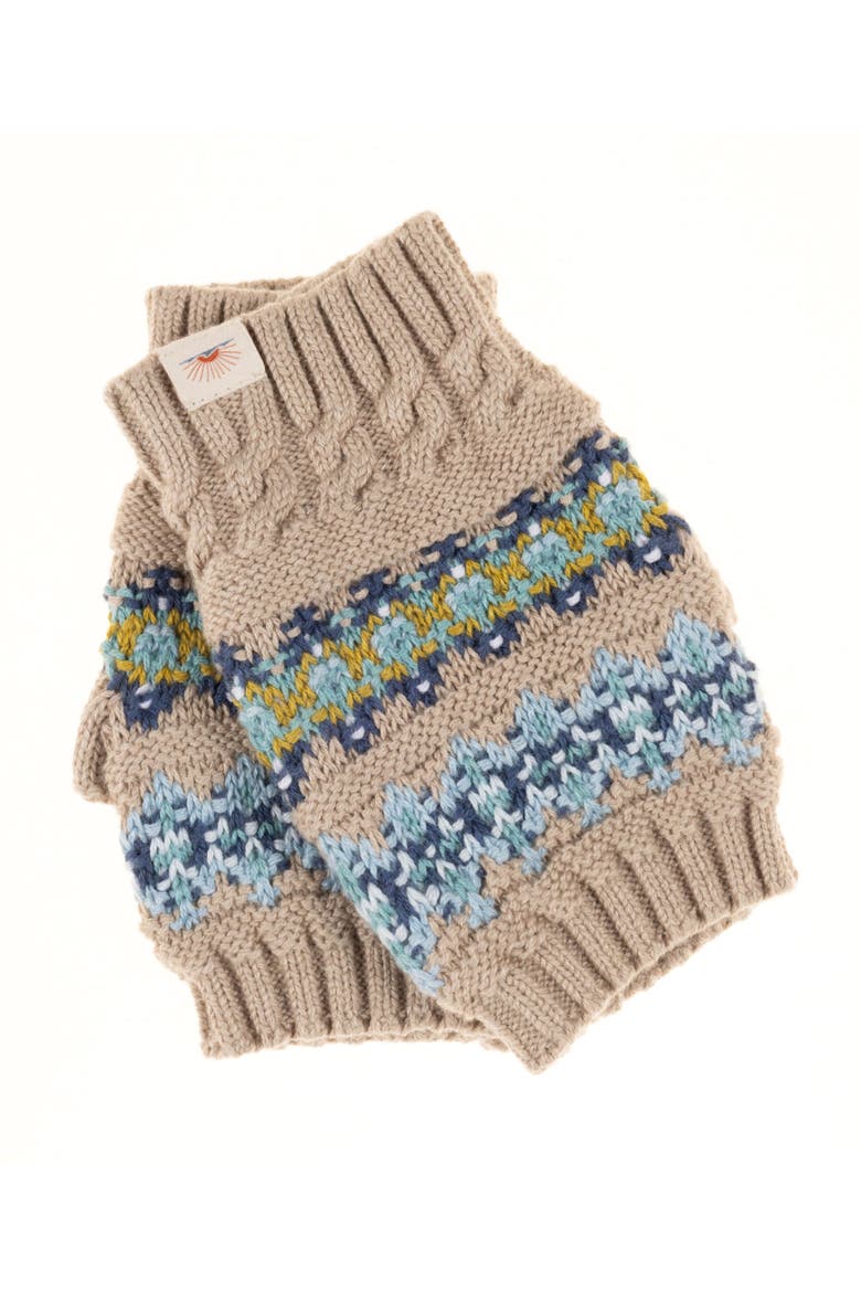 Fairisle Glove, Main, color, Oatmeal Heather