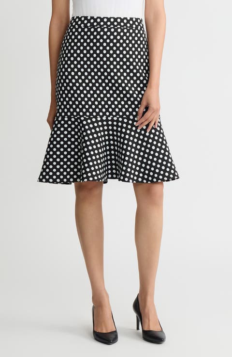 Flounce Hem Skirt