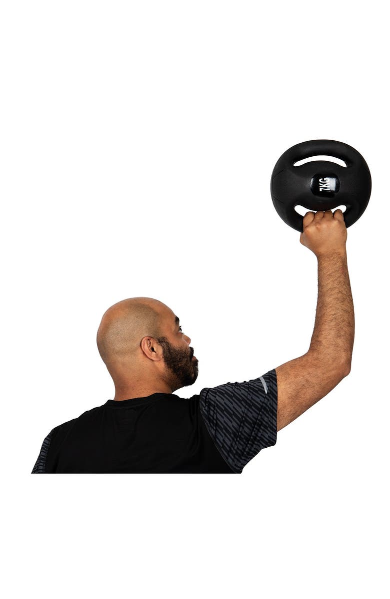 MIND READER Medicine Ball with Handles - 15.4 lb, Alternate, color, 