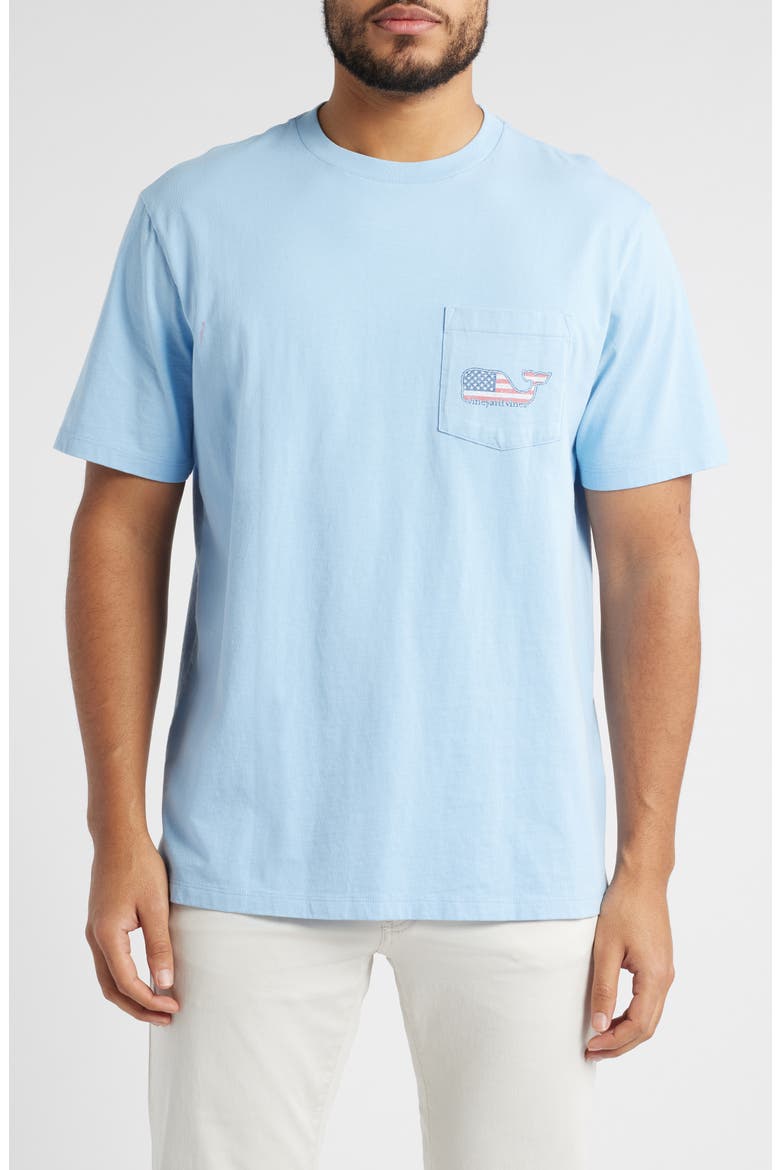 Men's Whale Pocket T-Shirt, Main, color, JAKE BLUE