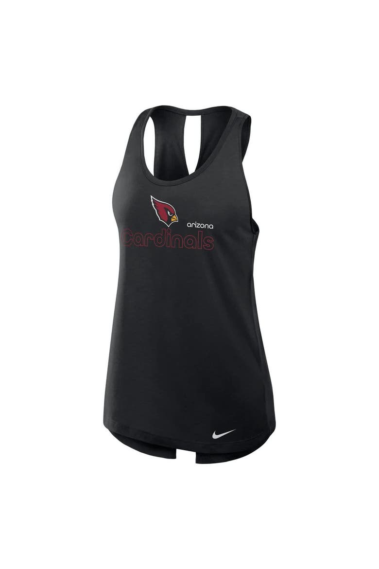 Women's Nike Black Arizona Cardinals  Crossback Performance Tank Top, Alternate, color, Black