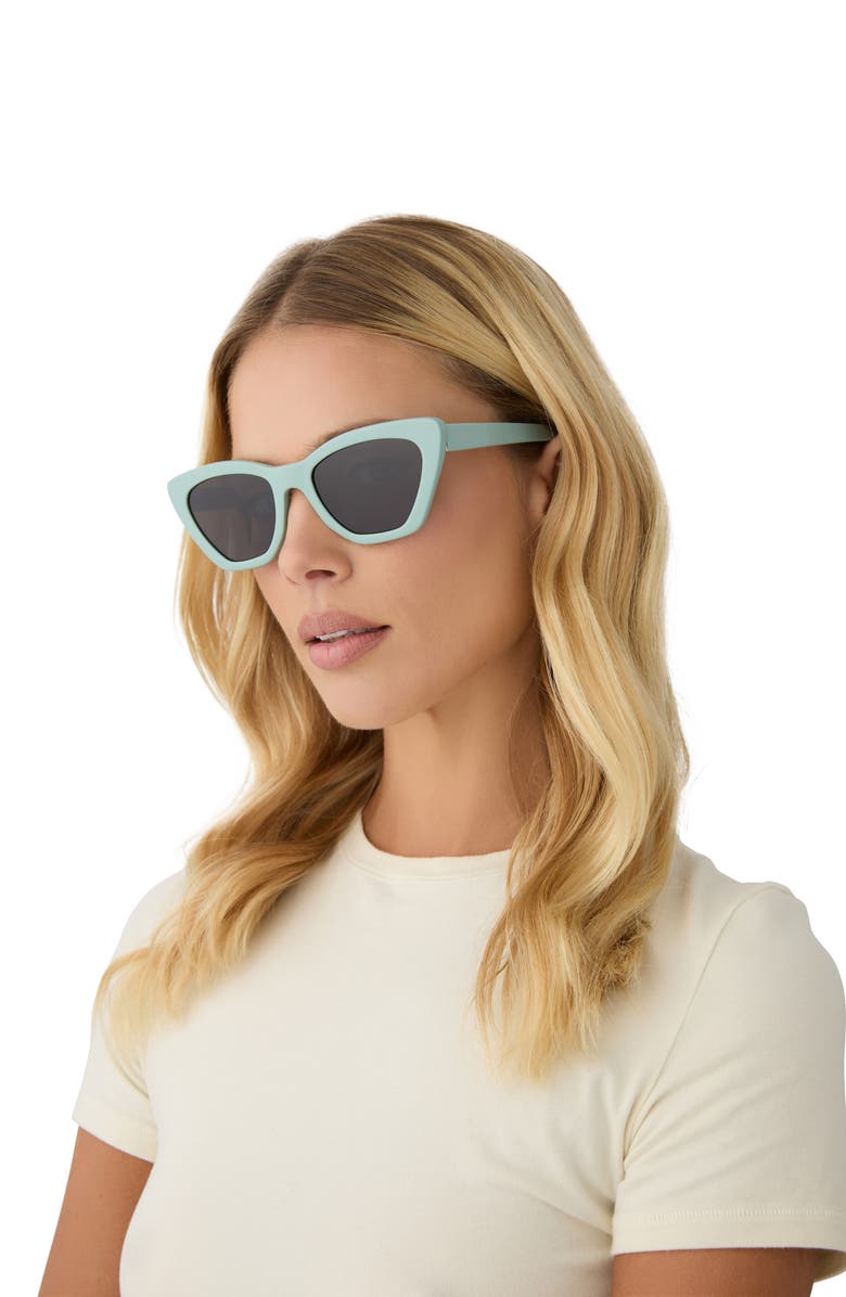 DIFF Camila 55mm Gradient Square Sunglasses, Alternate, color, Grey