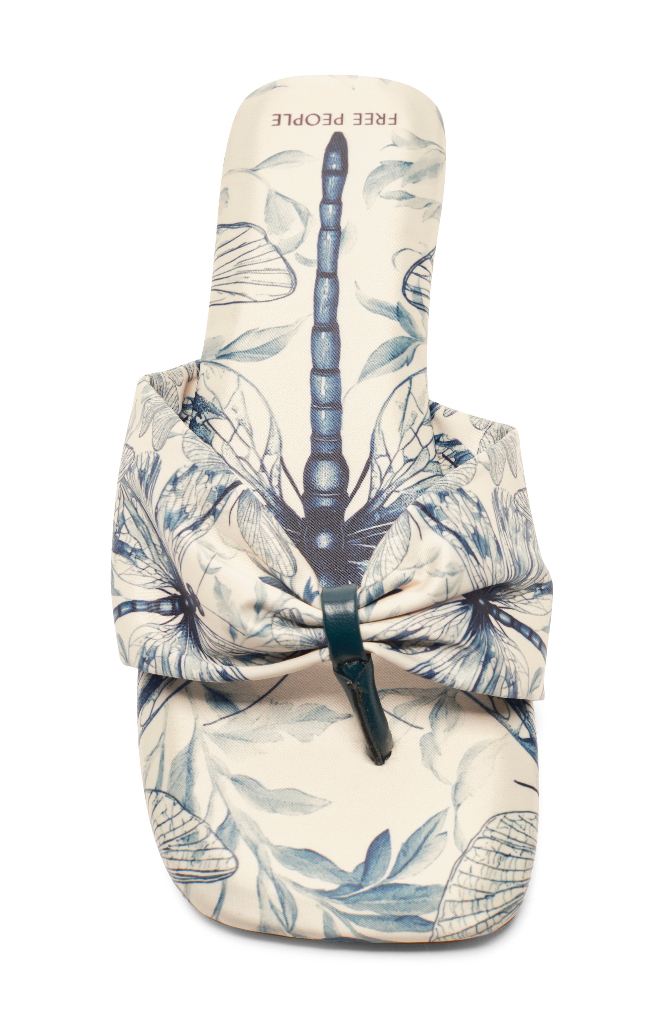 Free People Tia Print Slide Sandal, Alternate, color, Dragonfly Bandana