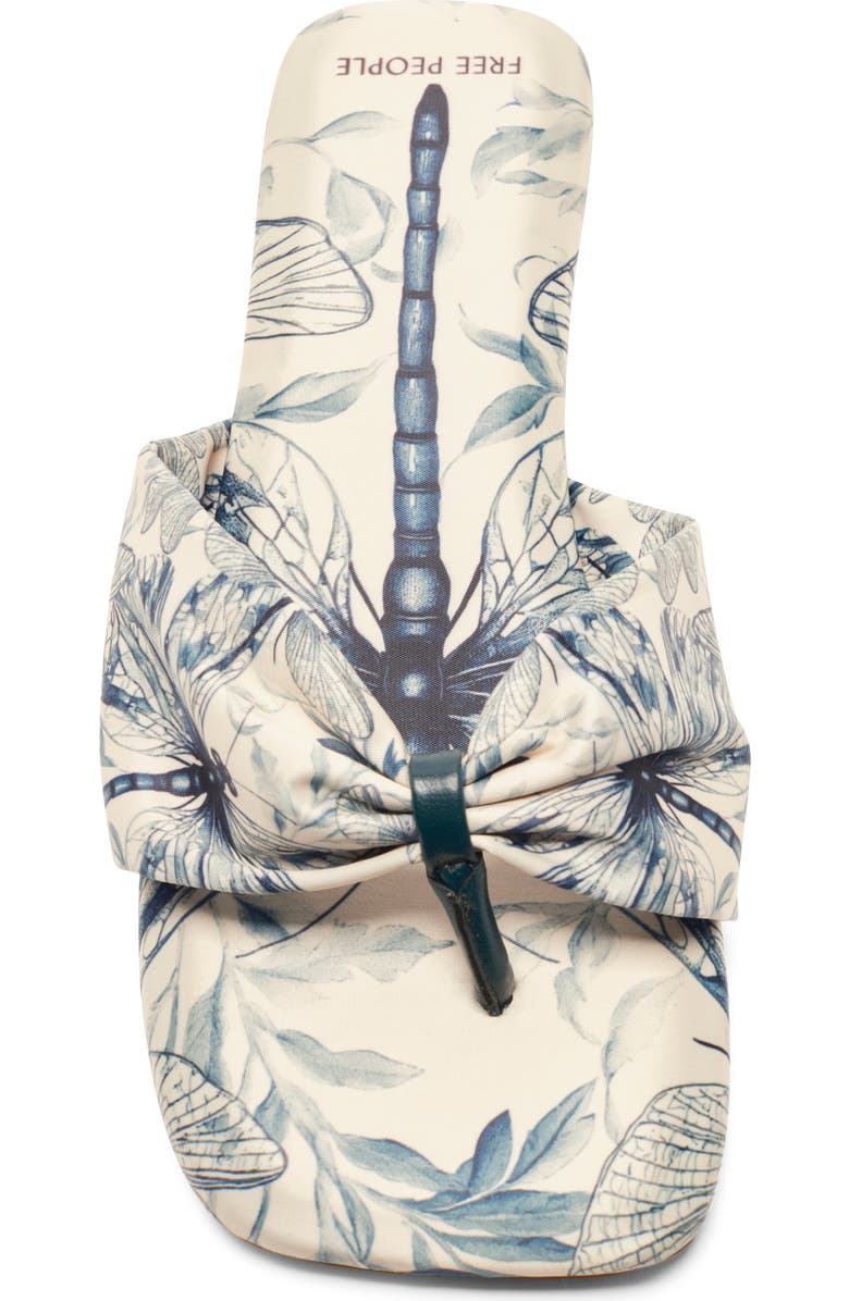 Free People Tia Print Slide Sandal, Alternate, color, Dragonfly Bandana