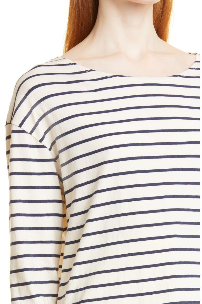 Arlette Stripe T-Shirt, Alternate, color, DARK NAVY STRIPE