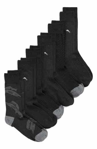 6-Pack Textured Crew Socks