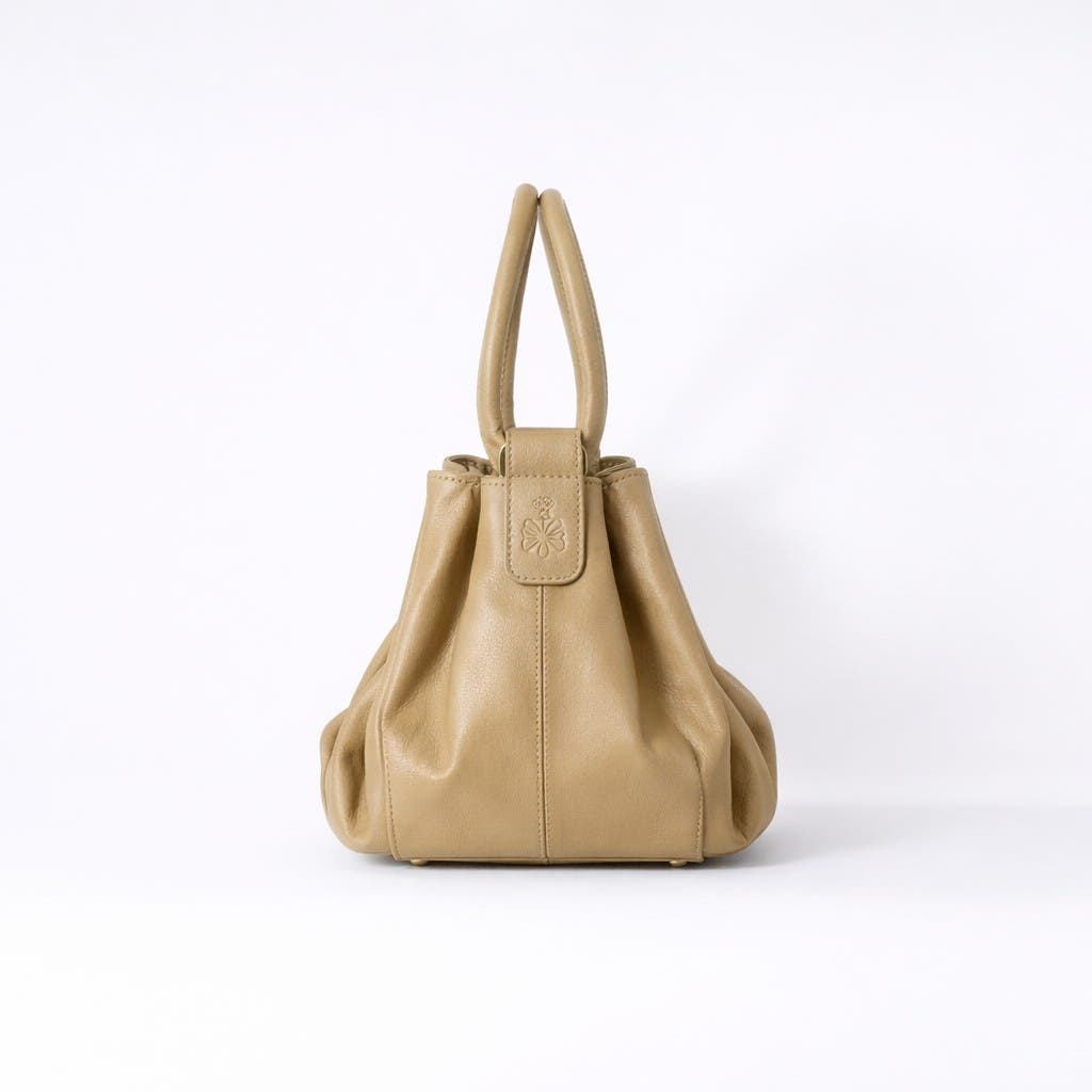 ROSZUAR Liora Sculptural Renaissance Handbag, Main, color, Honey