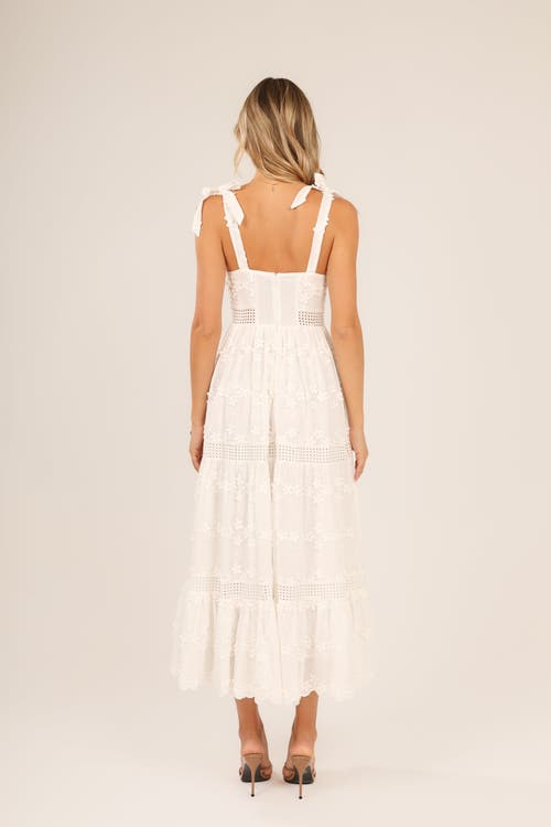 Btb Los Angeles Talia Floral Maxi Dress In White