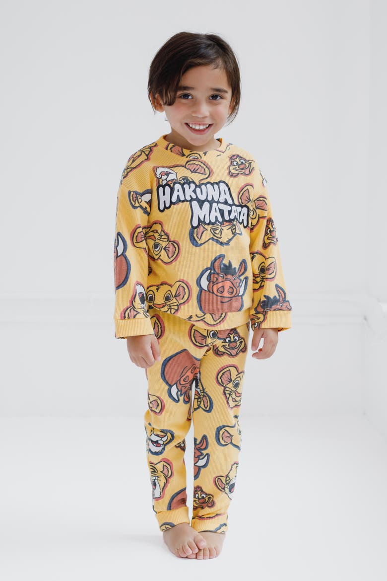 Lion King Loungewear 2-Piece Sweatshirt and Pants Set, Alternate, color, Lion King Brown