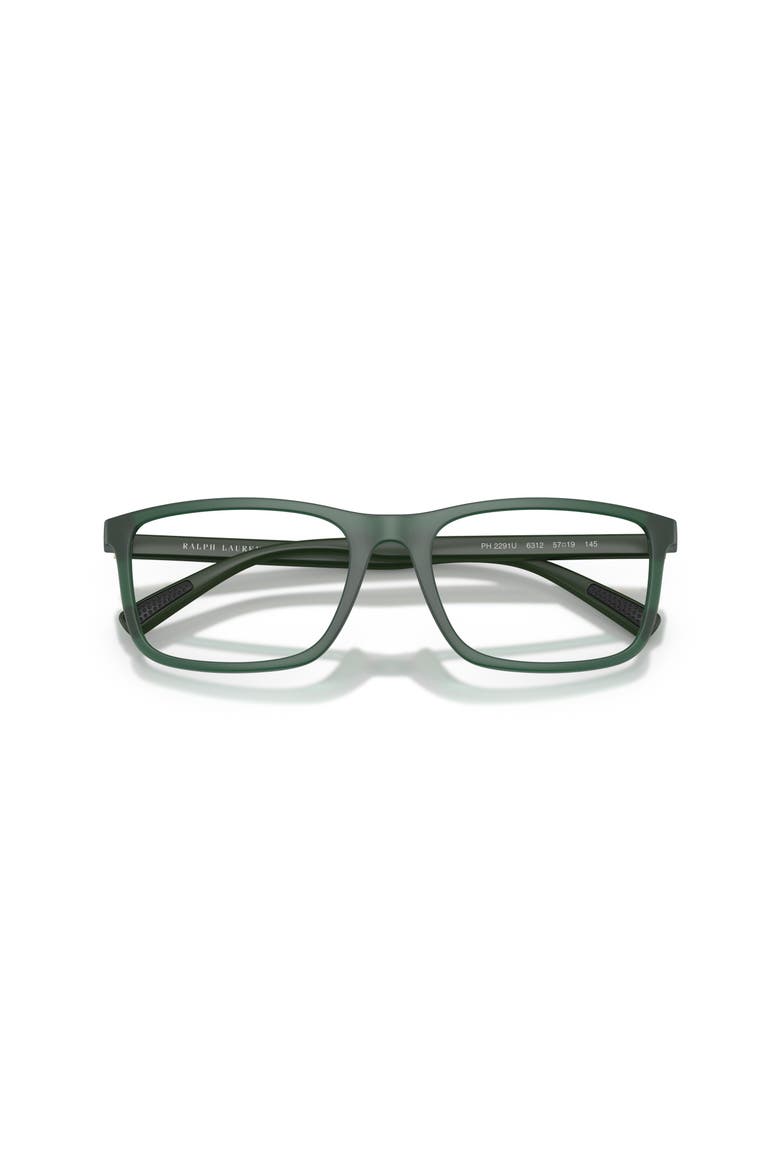 57mm Rectangle optical glasses, Alternate, color, Green