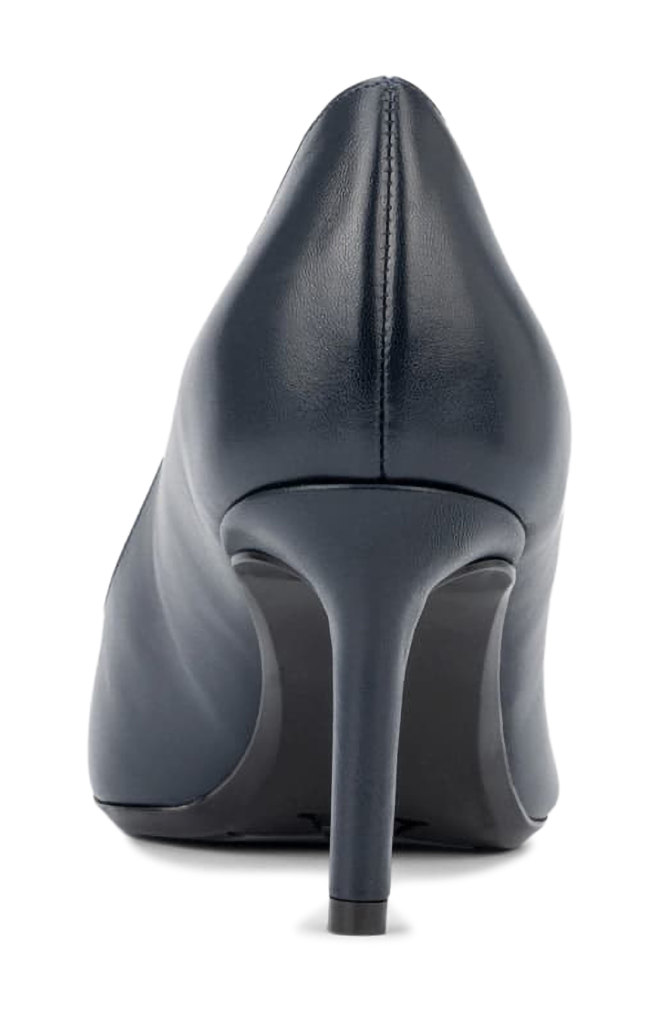 Aquatalia Melina Weatherproof Pointed Toe Pump, Alternate, color, Navy