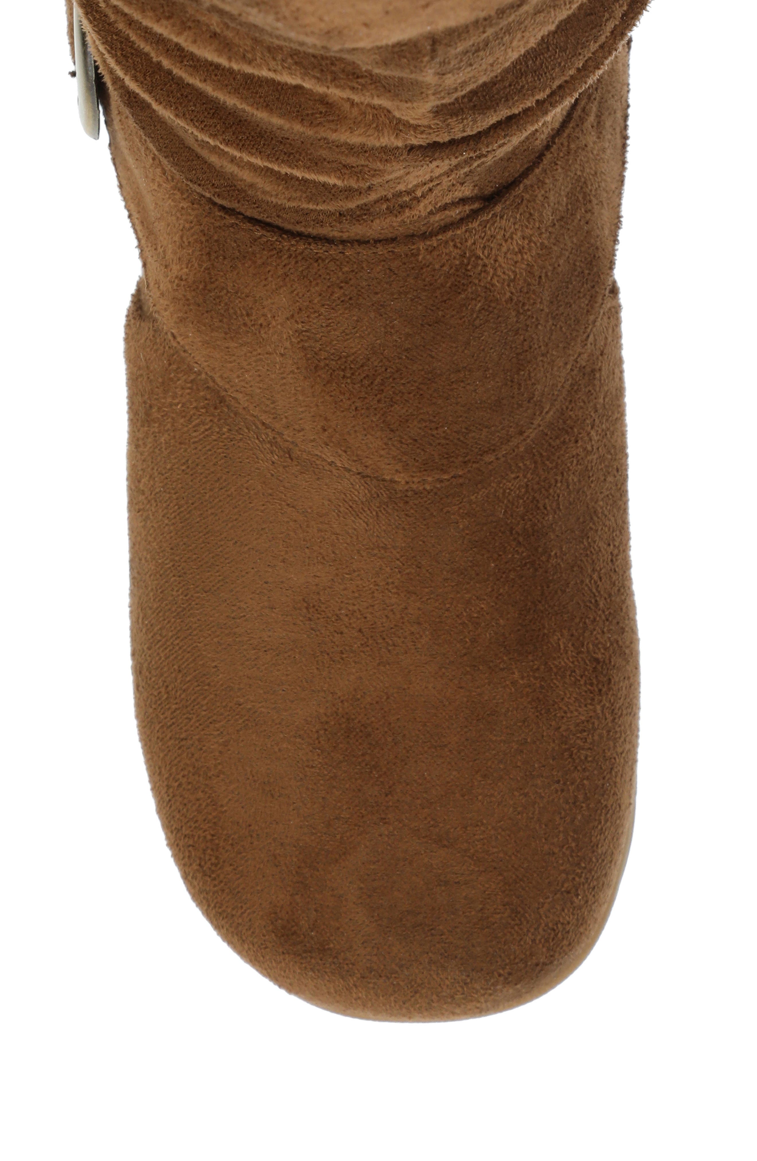 JOURNEE Jester Extra Wide Calf Side Buckle Tall Boot, Alternate, color, CAMEL