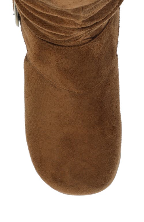 Journee Collection Journee Jester Extra Wide Calf Side Buckle Tall Boot In Brown