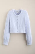Nordstrom Kids' Fuzzy Cropped Cardigan