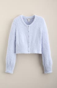 Nordstrom Kids' Fuzzy Cropped Cardigan