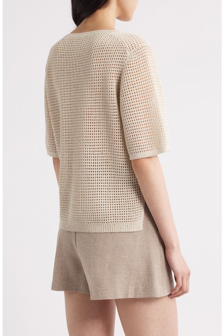 Beck Open Stitch Sweater, Alternate, color, NATURAL