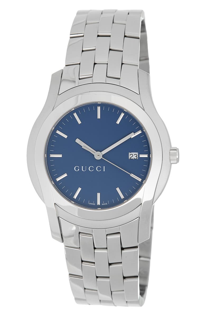 Gucci 5505XL Bracelet Watch, Main, color, Blue