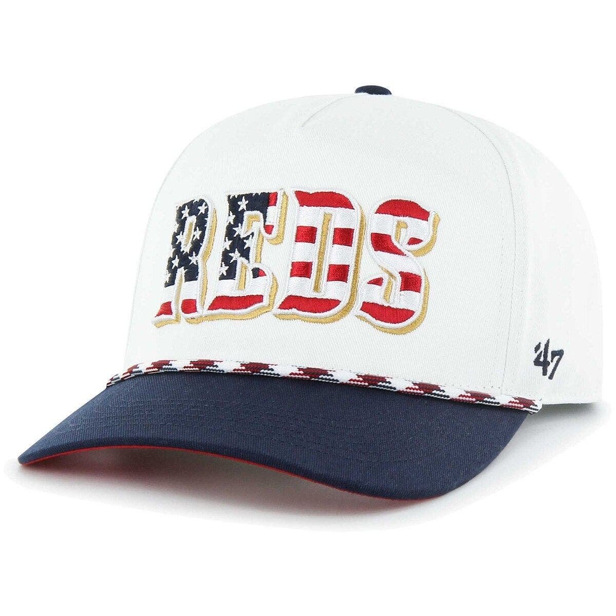 '47 Men's '47 White Cincinnati Reds Flag Script Hitch Snapback Hat (Men ...