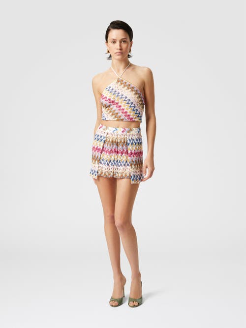 Missoni Doppelte Shorts Aus Lamé-viskose-spitze In Multicoloured