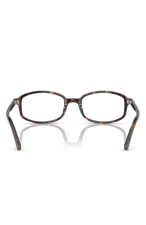 Ray Ban Ray-ban 54mm Irregular Optical Glasses In Havana