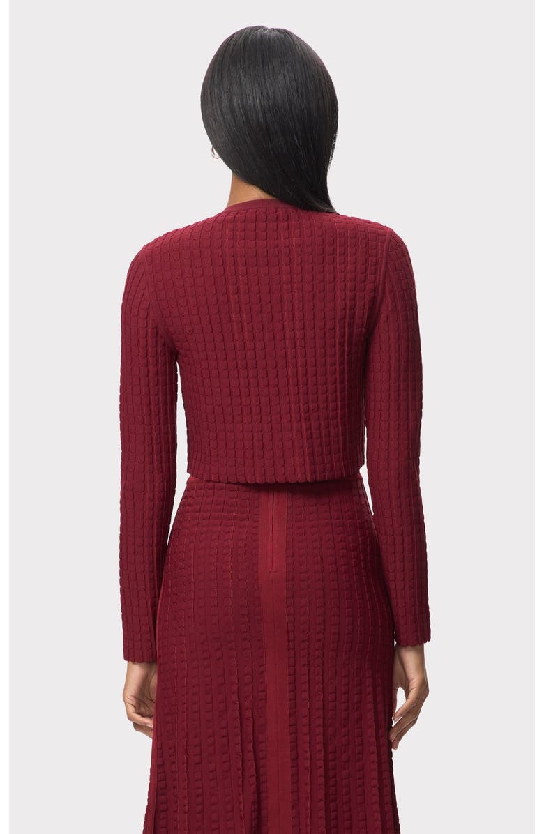 Herve Leger The Georgina Cardigan, Alternate, color, Redrock