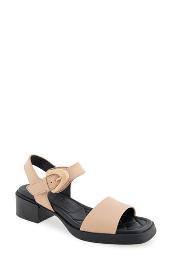 Aerosoles Dorian Block Heel Ankle Strap Sandal In Multi