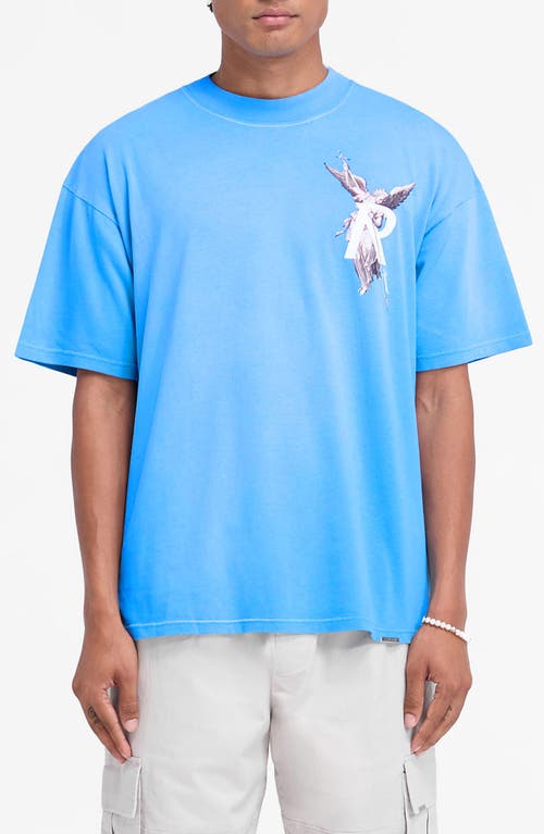 Represent Archangel Cotton Graphic T-Shirt in Electric Blue 