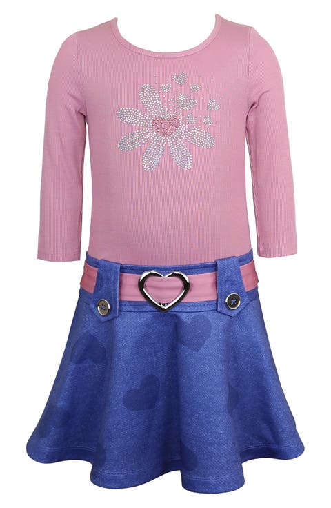 Kids' Marsha Mixed Media Dress (Little Kid)