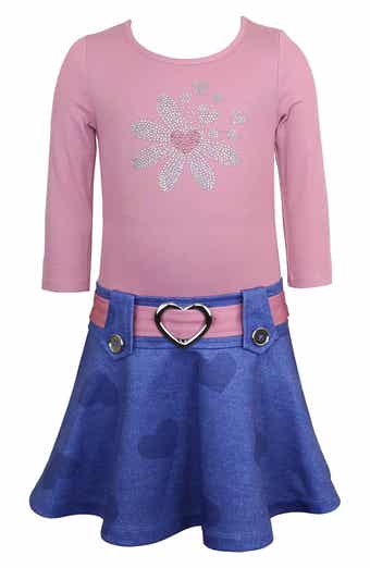 Zunie Kids' Marsha Mixed Media Dress