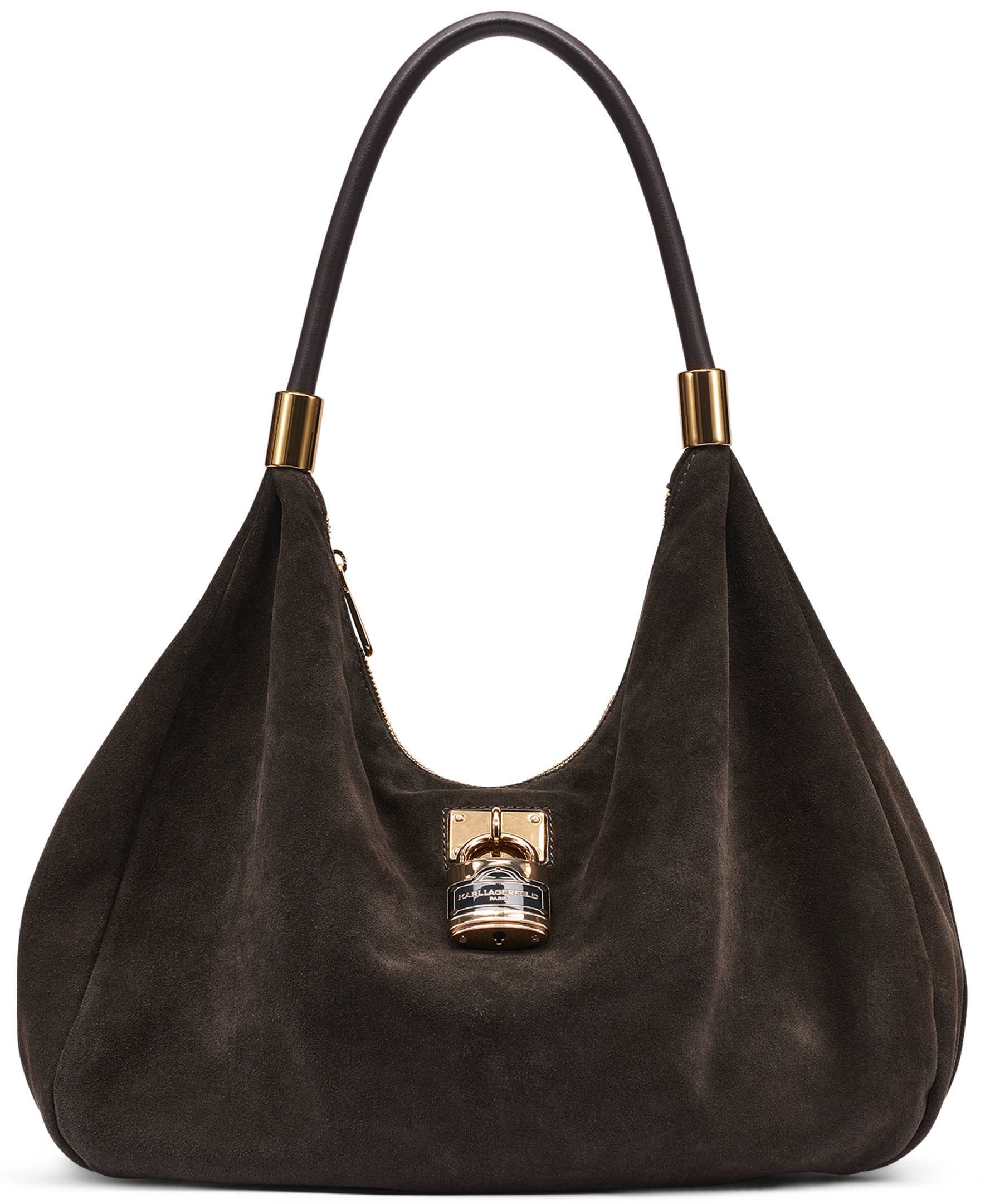 Maelynn Suede Hobo Bag, Main, color, Fudge