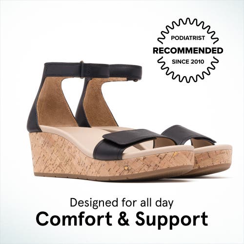 Abeo Riviera Ankle Sandal In Black Nubuck - Regular
