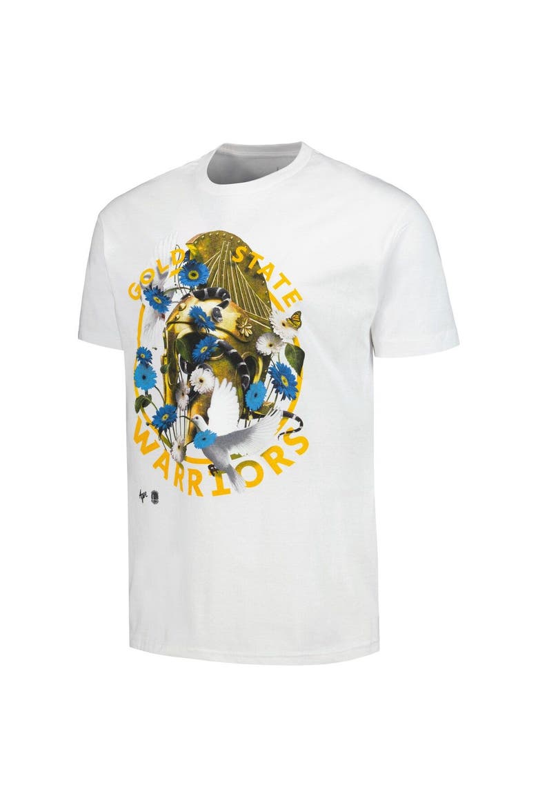 Unisex NBA x Kathy Ager White Golden State Warriors Identify Artist Series T-Shirt, Alternate, color, White