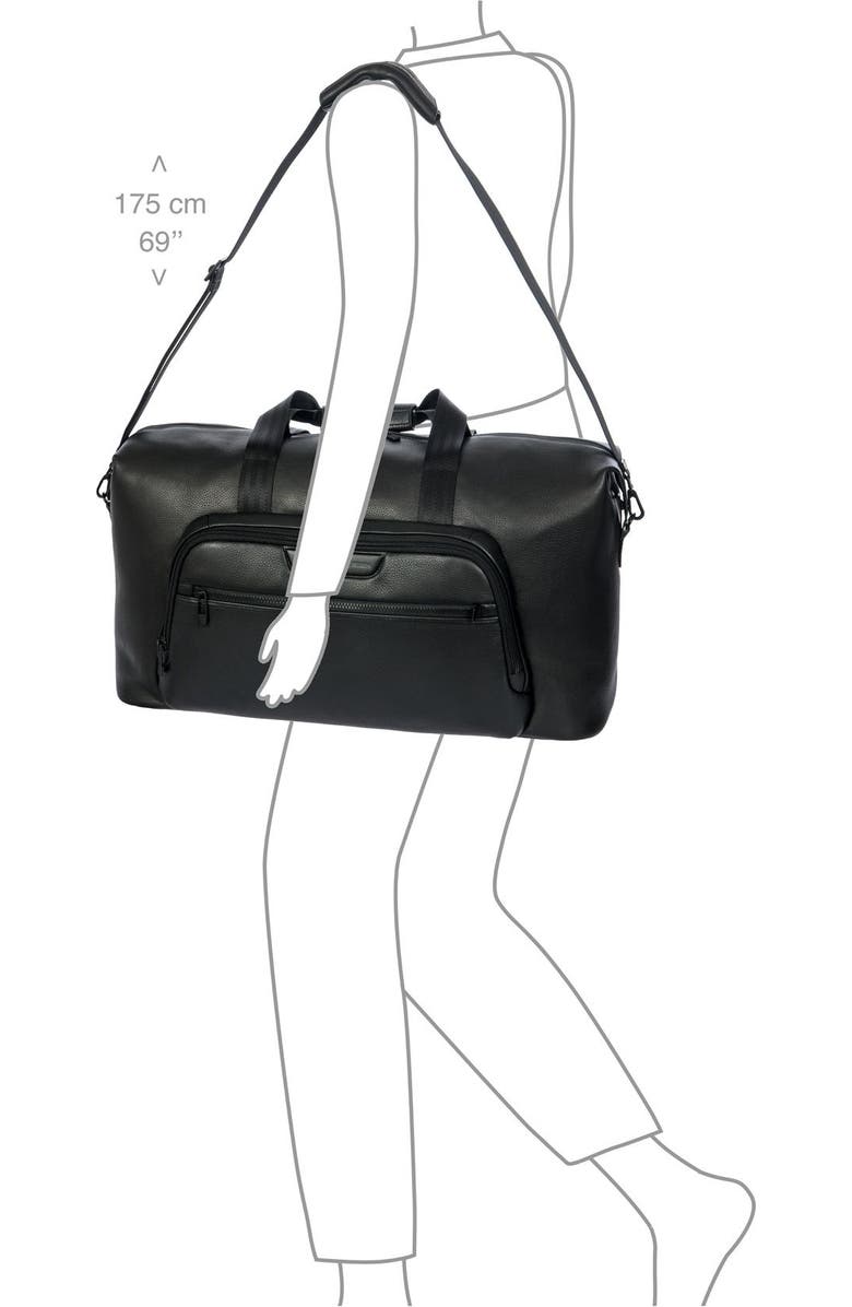 Porsche Design Roadster Leather EVO Weekender, Alternate, color, Black