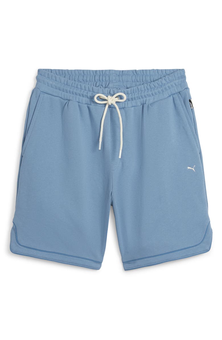 PUMA Basketball Nostalgia Cotton French Terry Sweat Shorts, Alternate, color, 