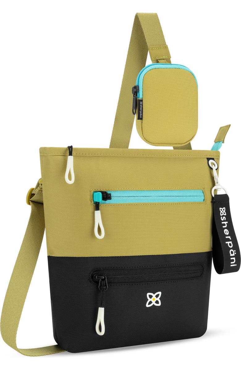 Sherpani Sadie Nylon Crossbody Bag RFID Protection and Removable Coin Purse, Alternate, color, Alchemy