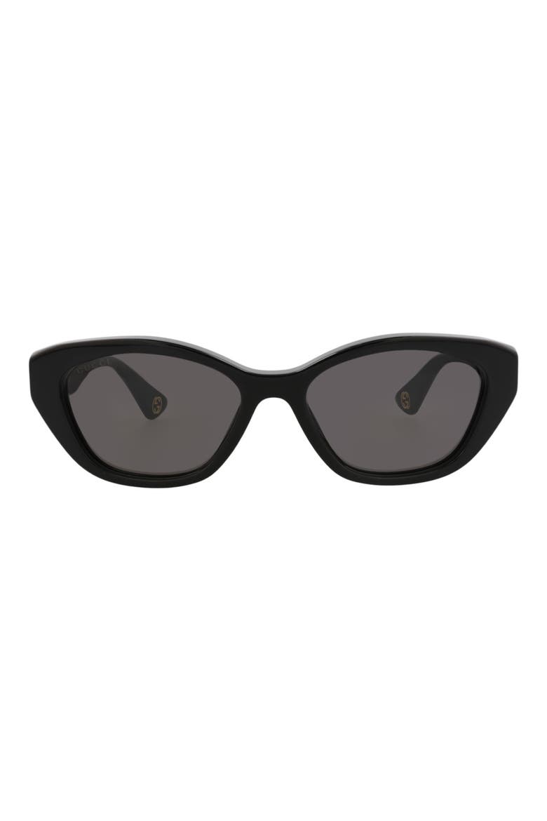 54mm Cat Eye Sunglasses, Main, color, BLACK BLACK GREY