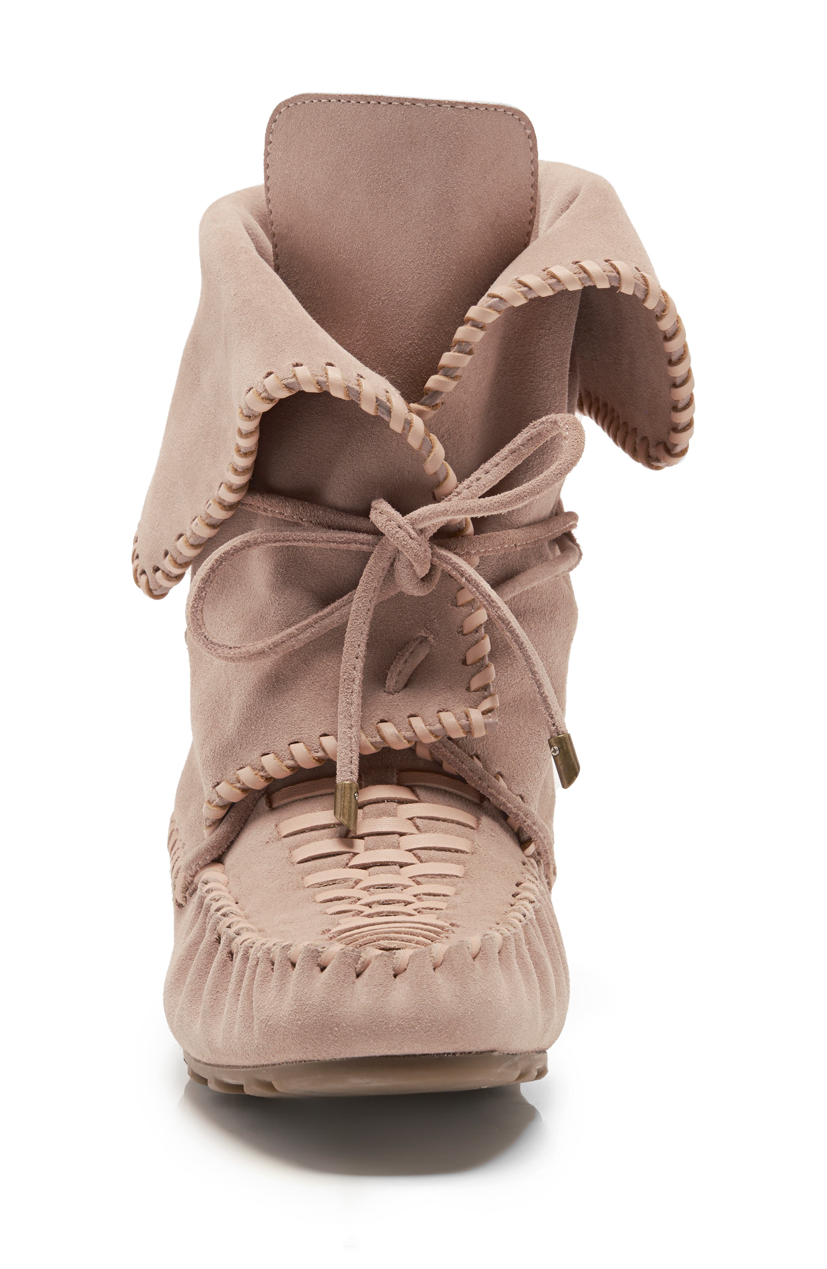 Misty Moc Toe Boot, Alternate, color, PEARL BLUSH SUEDE