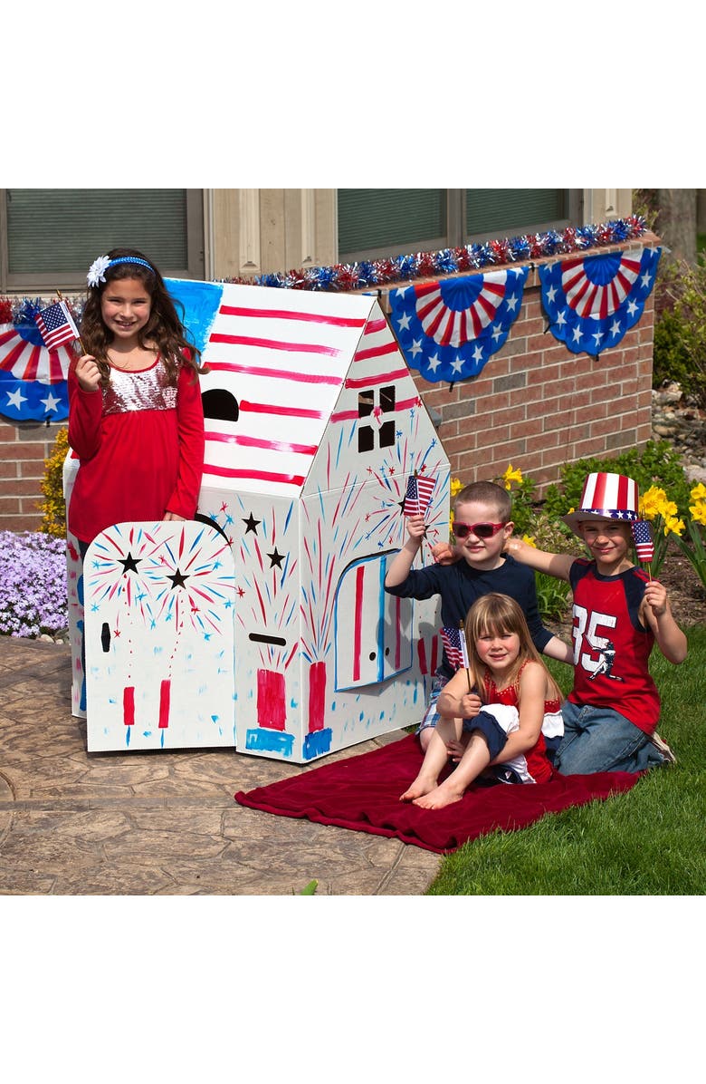 Easy Playhouse Blank Cardboard Playhouse, Alternate, color, 