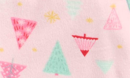 Jaclyn 2-pack Holiday Print Velour Pajama Shorts In Pink