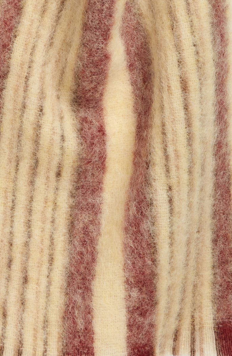 Acne Studios Vellus Stripe Alpaca Blend Scarf, Alternate, color, 